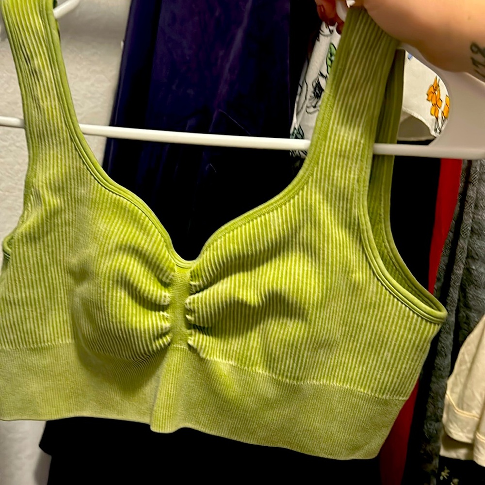 Green Active Wear Sports Bra💚